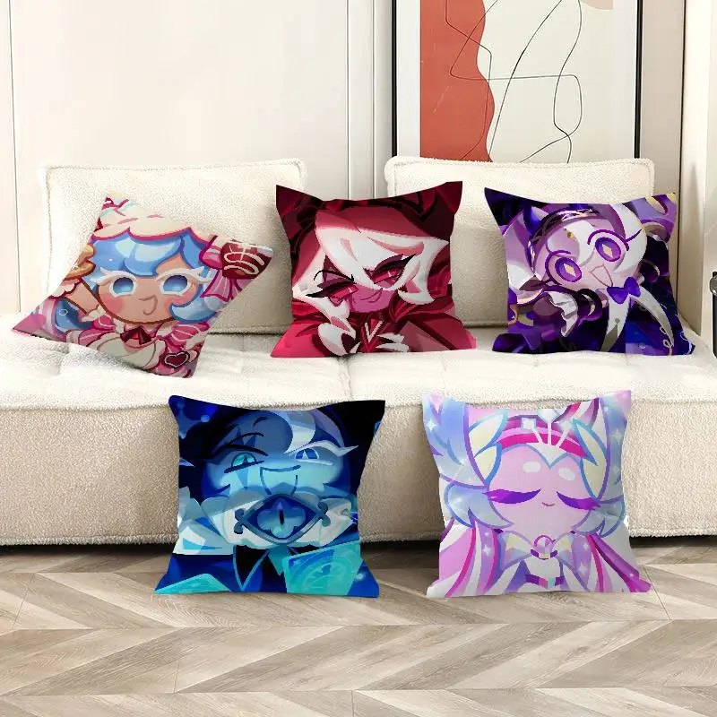 

Cute C-Cookie Run Kingdom-S 45*45cm Cushion Cover Pillow Cover Decor Pillowcase Home Pillowcase for Couch Pillow