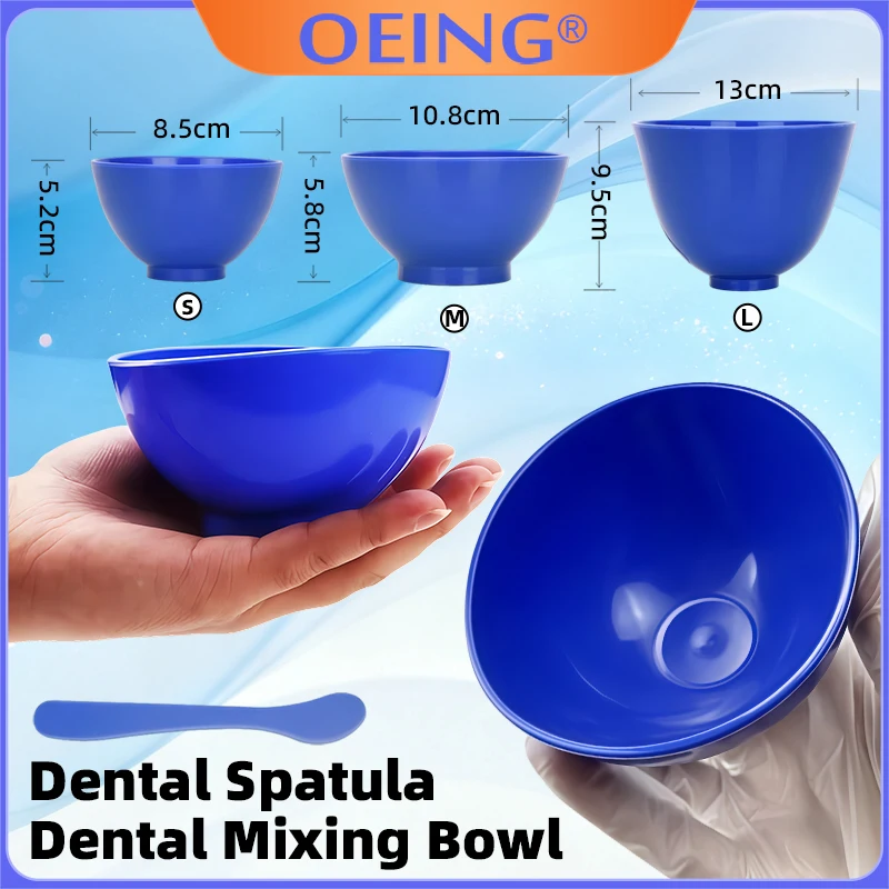 1Set Dental Lab Mixing Bowl with Stick Alginate Plaster Gypsum Mixing Spatula Knife Gypsum Mixing Bowl Dentist Tools