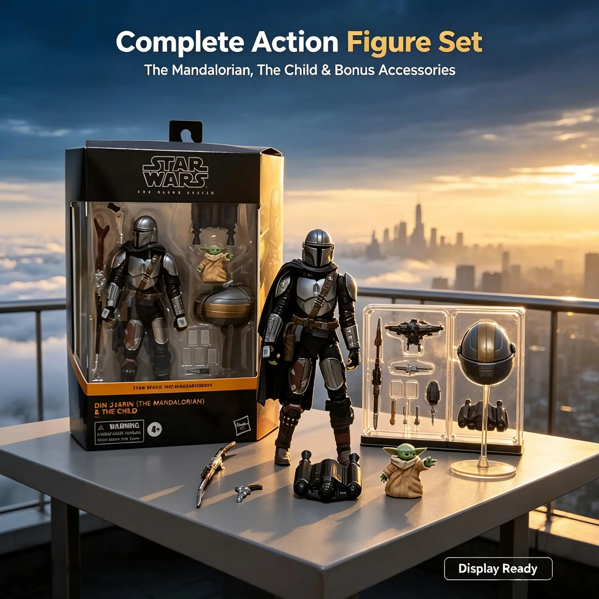 il-set-di-action-figure-di-star-wars-comprende-din-djarin-il-mandaloriano-e-grogu-baby-yoda