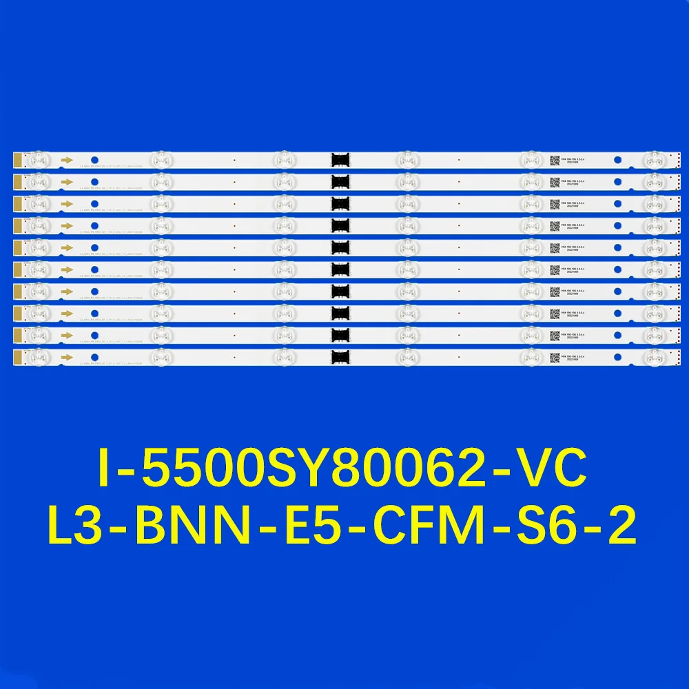 

LED Strip for 55XH8077 XBR-55X800H 55C9000F KD-55XH8096 KD-55XH8196 KD-55X8000H YSBM055CNO02 YSAS055CN001 I-5500SY80062-VC