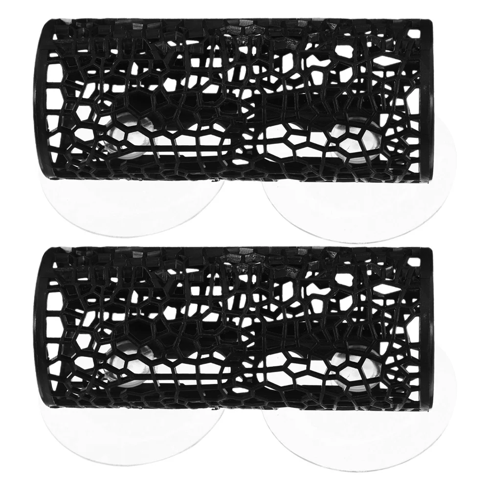 

2Pcs Aquarium Fish Tank Tunnel Betta Swim Tube Black Mesh Hideout Shelter Bed Betta Fish Tank Decor Aquarium Ornament
