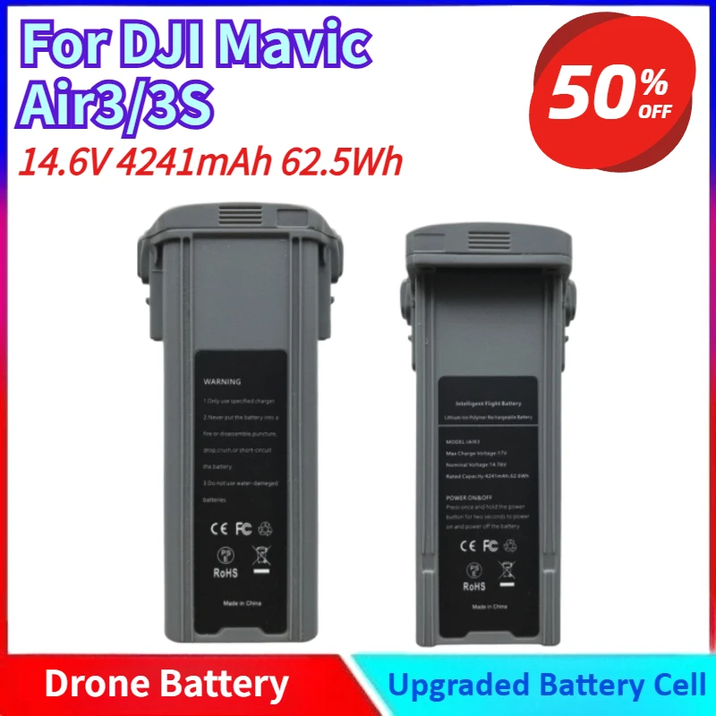 

Brand New 14.6V 4241mAh All-new Drone's Intelligent Flight Battery Cells for DJI Mavic Air3/3S Are Protected A Long Battery