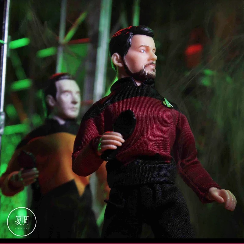 In Stock 8 Inch Action Figure TNG Cmdr Will Riker Action Figure Star Trek Toy Collection Gift