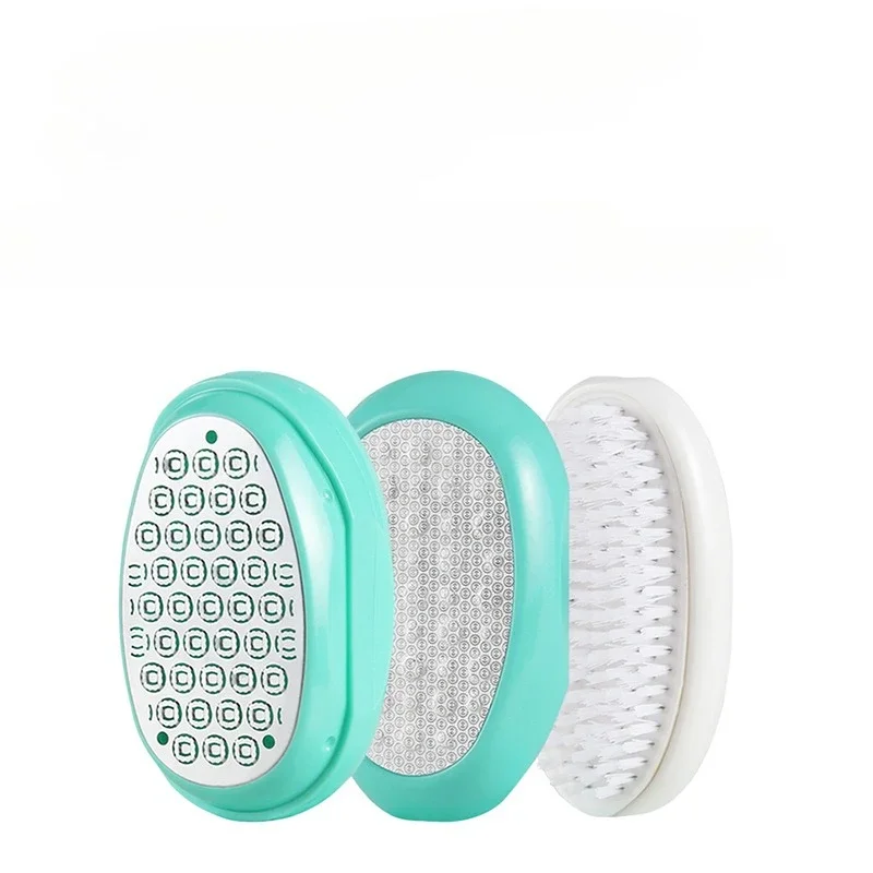 Broyeur de pieds domestique pour frottement des pieds, élimine les peaux mortes, les callosités des pieds cornées, lime trois en un en acier inoxydable