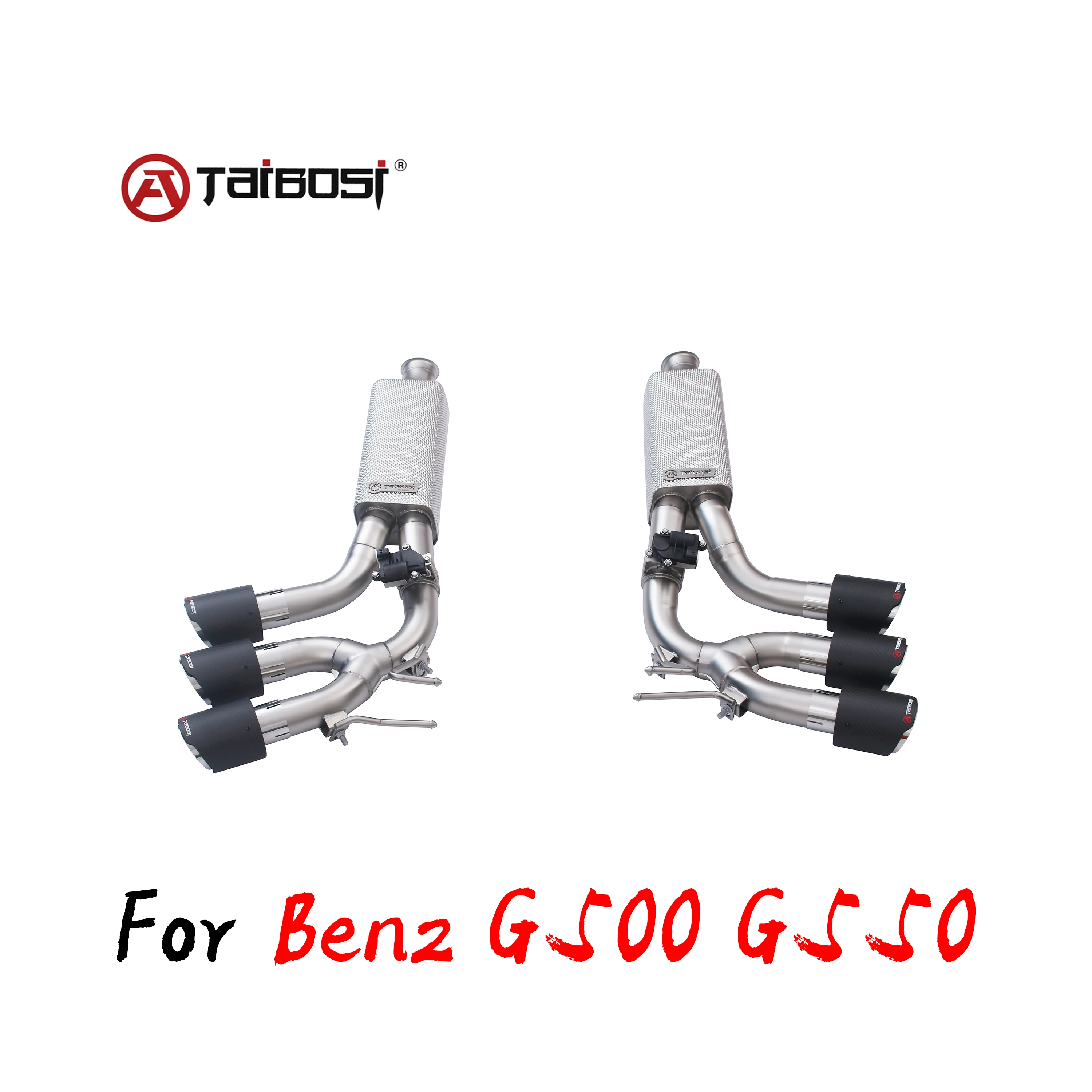 For Mercedes Benz G500 G550 4.0T Car Exhaust System Cat-back Exhaust Pipe Taibosi Performance Electric Valve Car Muffler Cutout