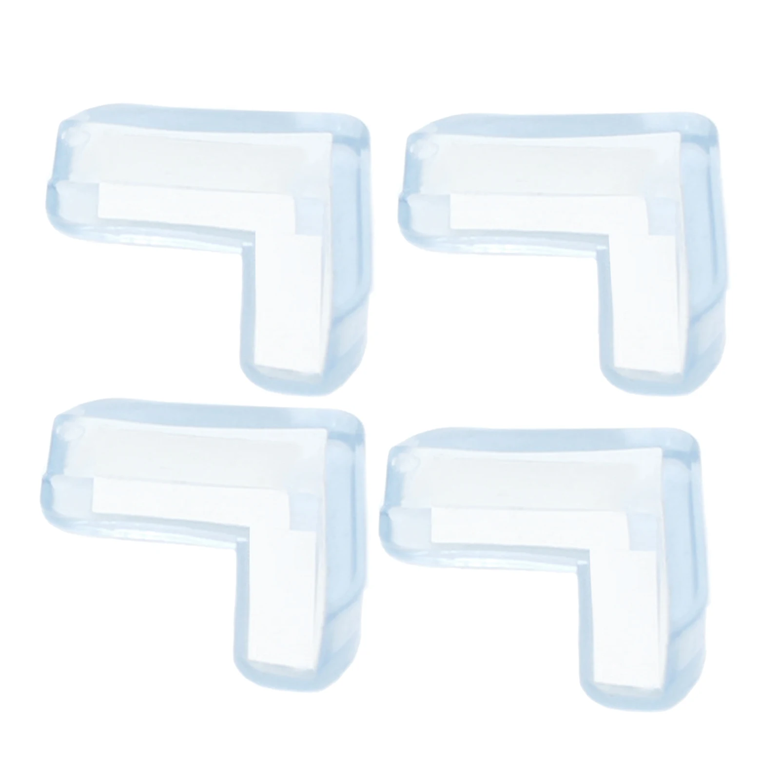 4Pcs 40*40mm Transparent Table Corner Protector Table Corner Protection Children Anticollision Edge Guards Cover for Kids