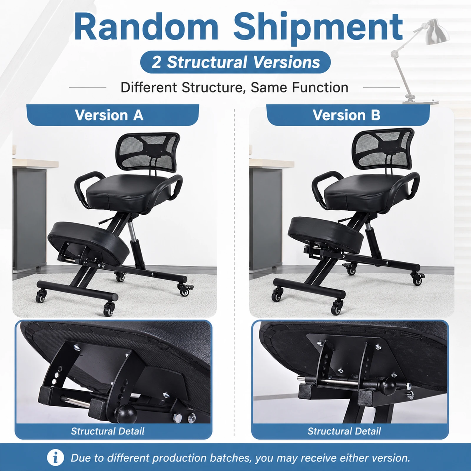 Kneeling Chair with Back Support, Height Adjustable Kneeling Chair for Men, Women, Children image 7