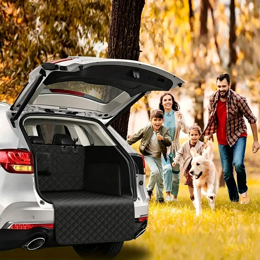 Car Trunk Mat Full Coverage Boot Liner Protector Pad Anti-Scratch Cargo Tray Cover For SUV Auto Rear Trunk Carpet