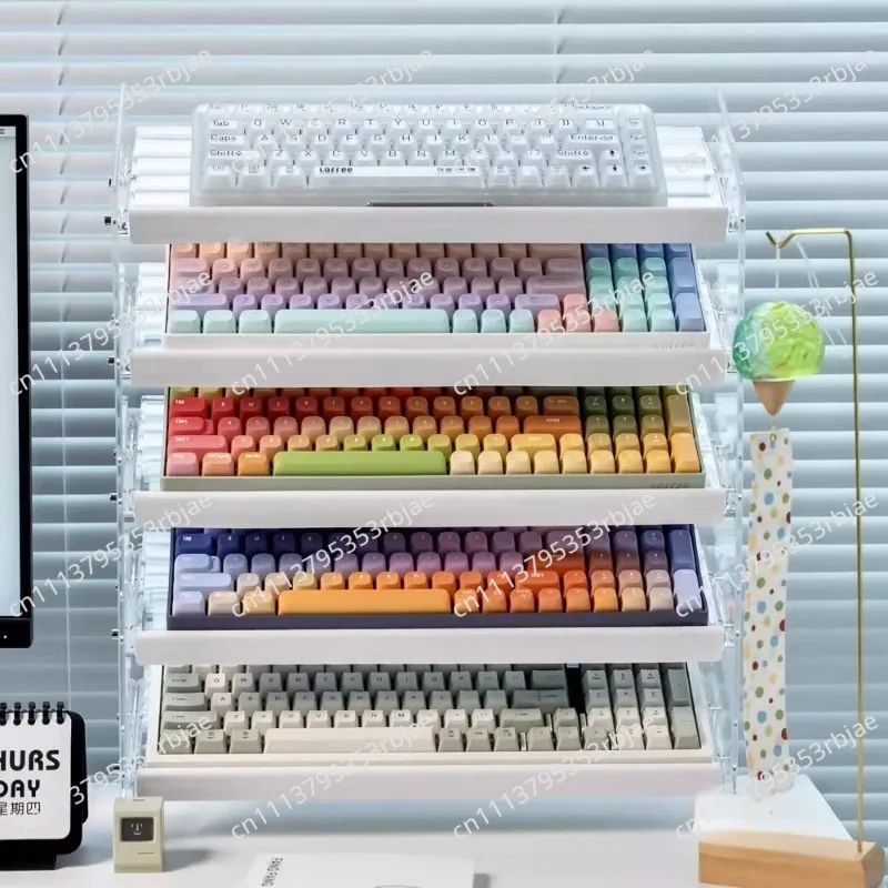 Keyboard Storage Rack Customized Acrylic Multi Layer Storage and Collection Rack Desktop Shelf Mechanical Keyboard Display Stand