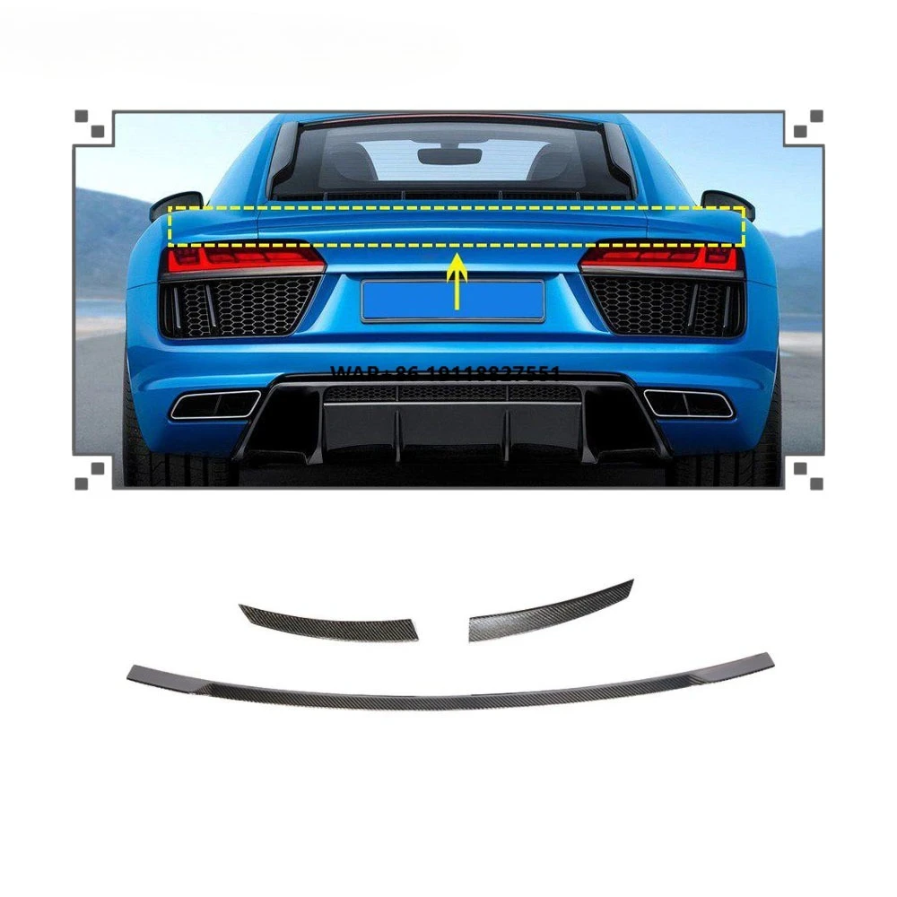 

E-Tron Style Carbon Fiber R8 Rear Ducktail Spoiler for R8 V10 Coupe 2016-2019 2 Gen