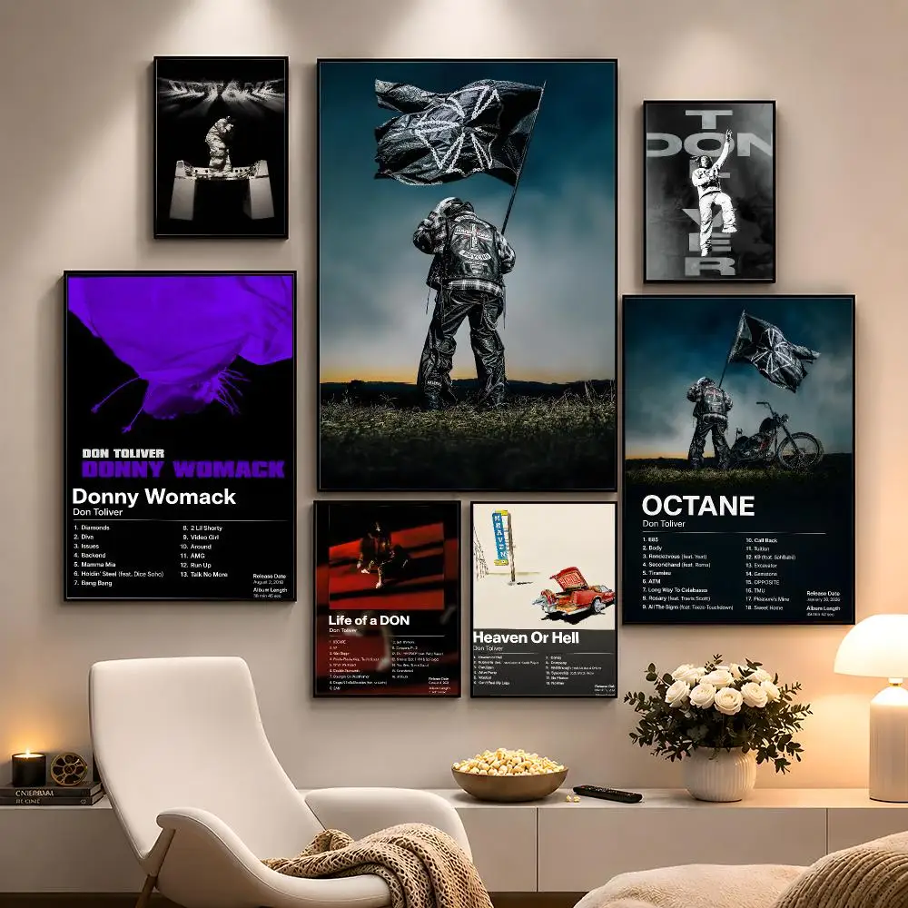 Rapper Don Toliver Hip Hop Poster Peel And Stick Wall Art PP Waterproof HD Bedroom Living Room Home Decor Gift