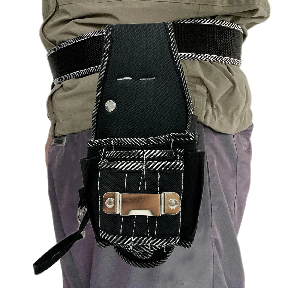 Tool Holders Insert Sheath Repair Waist Bag Electrician Simple Pocket Waist Hanging Tool Bag Portable Drill Holder Holst Pouch