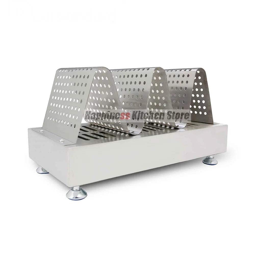 Egg Bubble Waffle Warmer 0-85℃ Adjustable Waffle Display Stainless Steel Egg Waffle Showcase 1600W Commercial Food Warmer