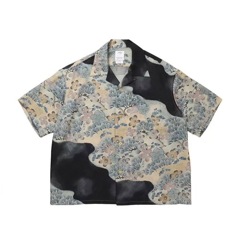 VISVIM WMV 25SS CROSBY SHIRT Jacquard Short Sleeve Shirt