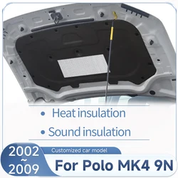 Car Sound Insulation Mats For Volkswagen VW Polo Vivo MK4 9N 2002~2009 2008 Heat Pads Soundproof Cotton Interior Car Accessories