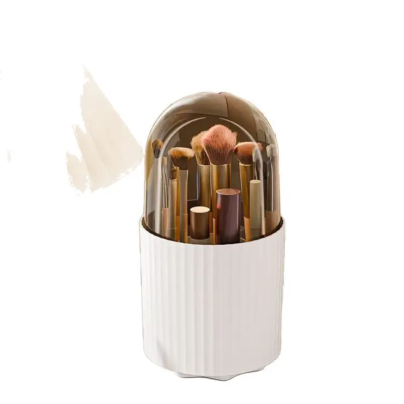 Cosmetic Organizer Large Capacity Rotating Pen Holder Dresser Makeup Brushes Lipstick Eyebrow Pencil Storage Tube