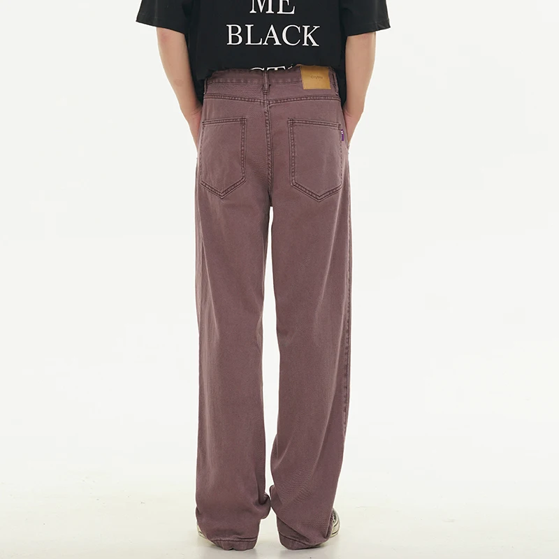 2024 NEW Vibe High Street Jeans Men Trendy Brands Fashion Y2K Loose Straight Casual Wide Leg Korean Style Pants