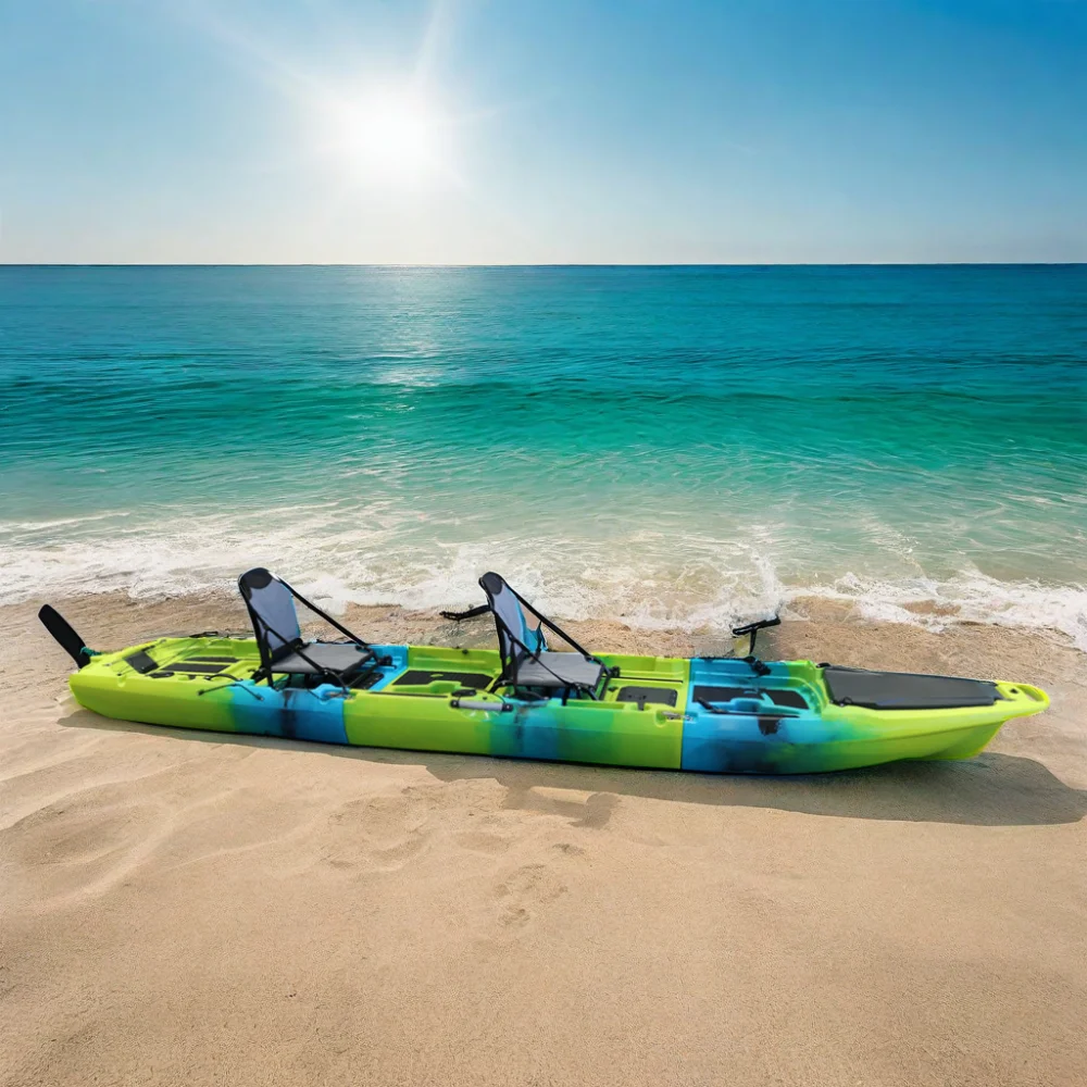 Factory Detachable Modular Pedal Kayak Sit-On-Top HDPE Plastic Fishing Kayak for Ocean Water Lake River view 5
