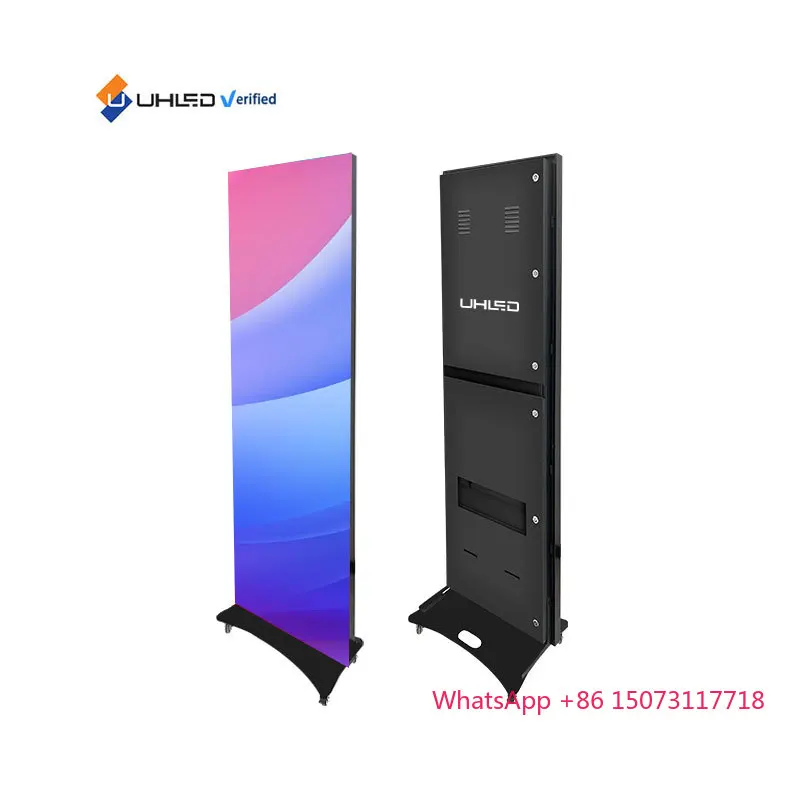 Draagbare Outdoor Led Poster WIFI USB Controle Staande Led Poster Display P2.5mm Draagbare Led Poster Scherm