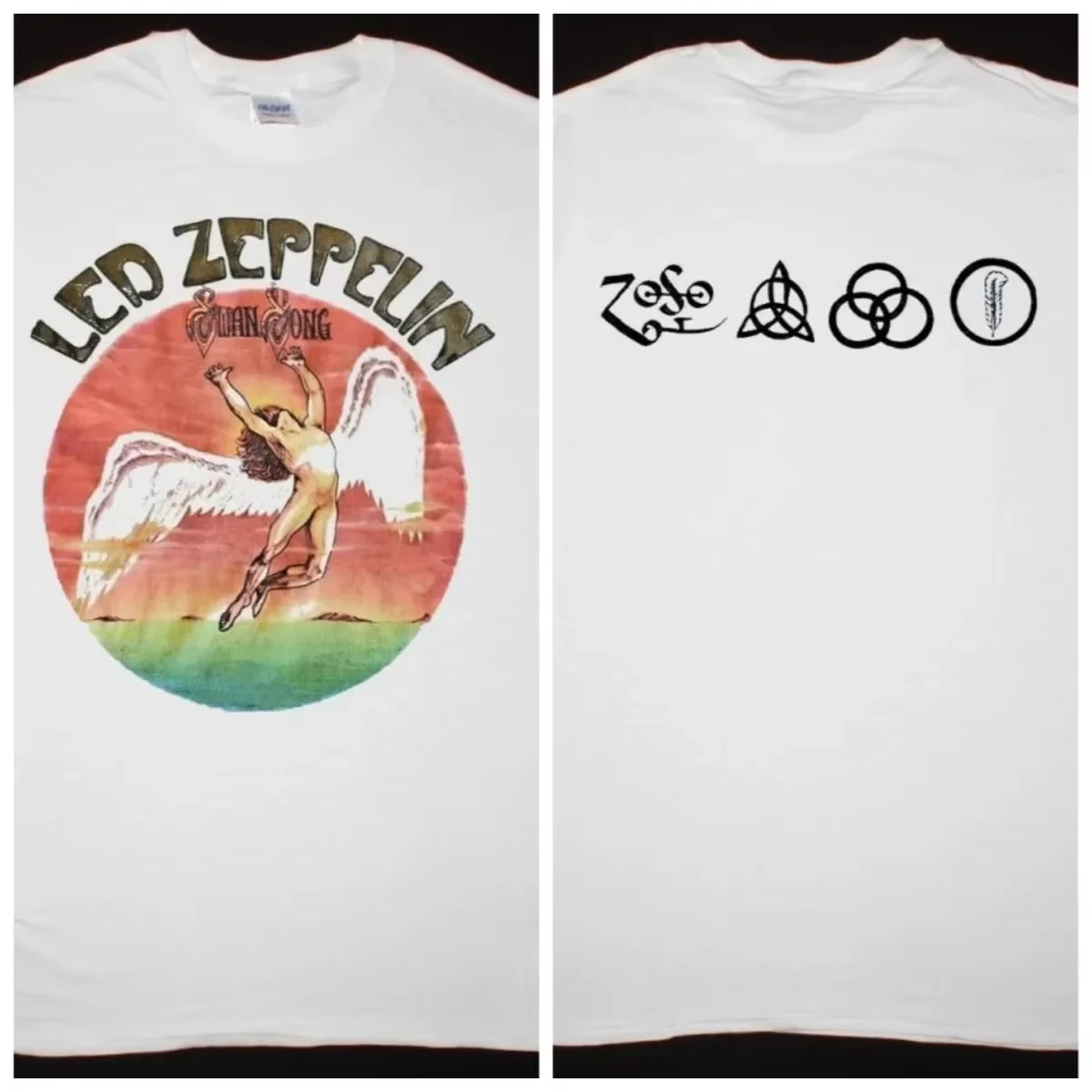 2026 New Vintage Rock Icarus Graphic T-shirt, Y2K Streetwear, Unisex Oversized Pure Cotton Couple Casual Short Sleeve Tops