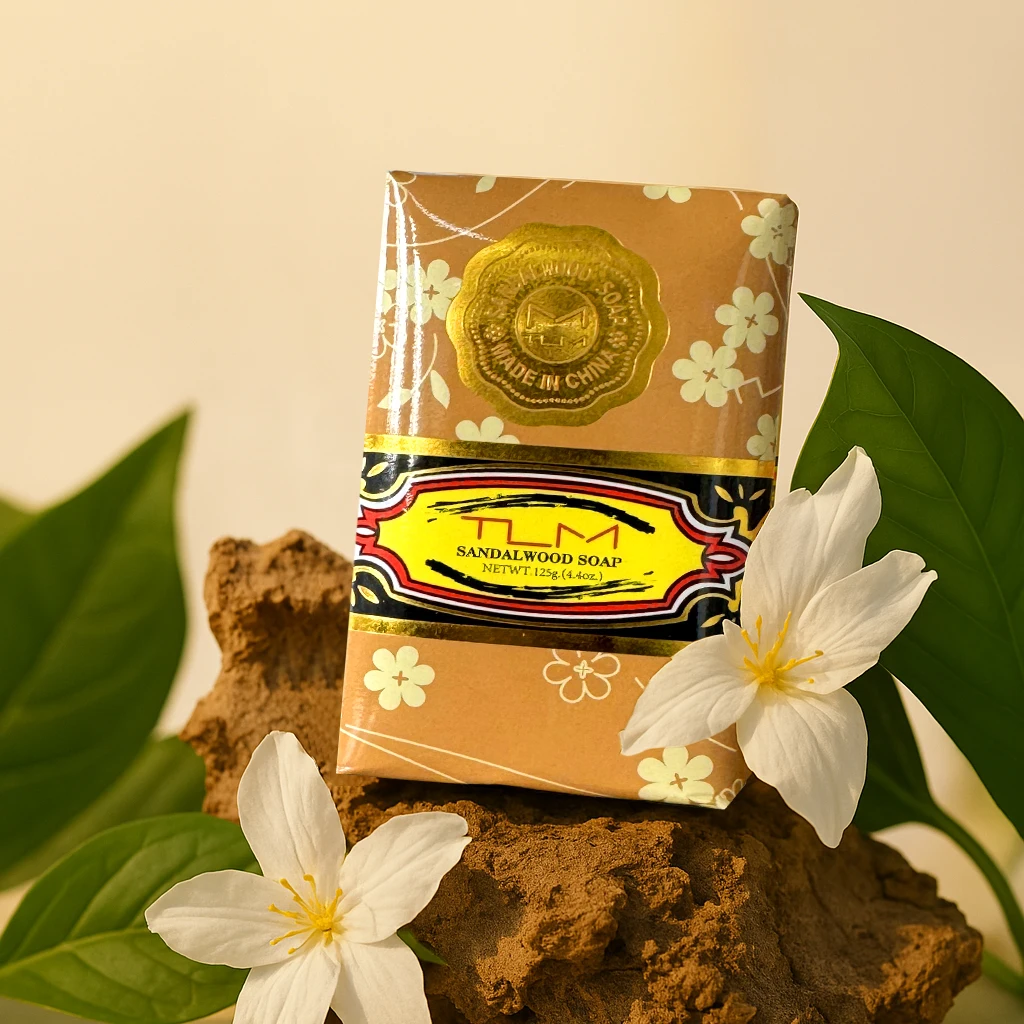 16pcs TLM Sandalwood Soap Gift Box, Gentle Bath Soap, Long Lasting Fragrance Moisturizing Bar Soap for Gift