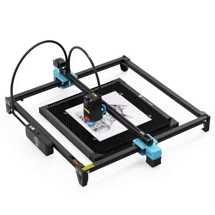 

Portable 20W Diode Gantry Laser Engraver for Acrylic Stone Metal Plastic Glass Wood Plywood Versatile 3D CNC Cutting Machine
