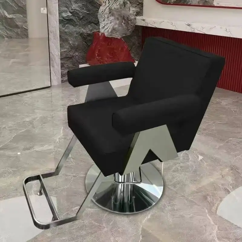

Barber Chair Luxury Rotating Aesthetic Leather Swivel Pedicure Barbers Armchairs Stylist Sandalye Hairdressing Furniture MQ50BC