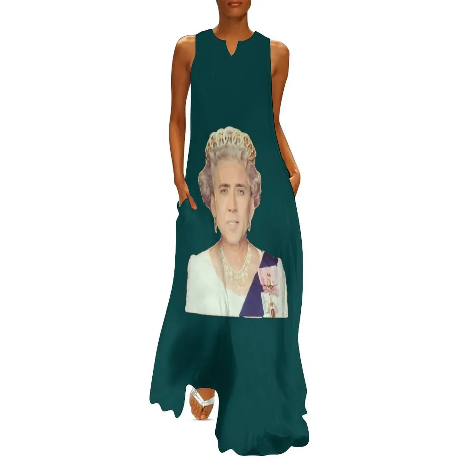 

Nicolas Cage as The Queen - Nicholas Cage - Nick Cage - Nic Long Dress clothes for woman prom dresses 2025 summer dresses Dress