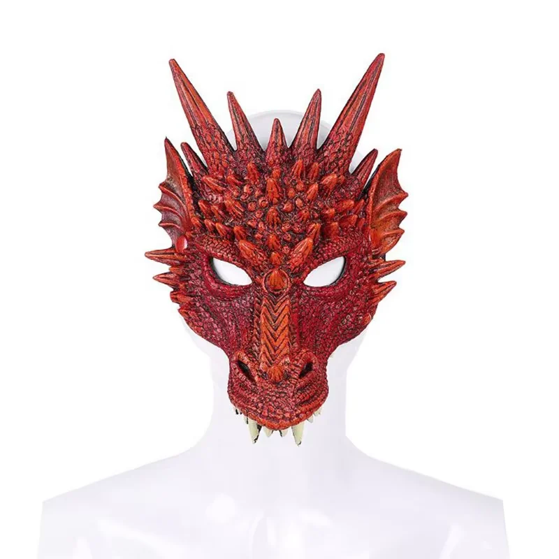 Roleparty Unisex 3D Dragon Mask Christmas Halloween Cosplay Costume Props for Adult Accessories