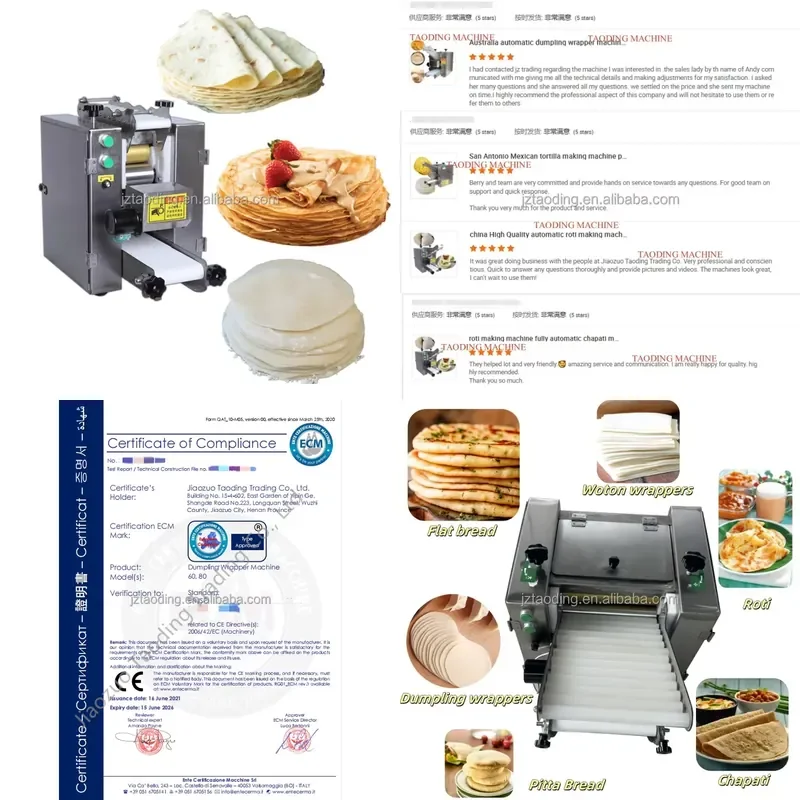 Recycling Machine 2026 Different Size Industrial Mexican Tortilla Machine Electric Roti Maker Chapati Machine Shaping Arabic