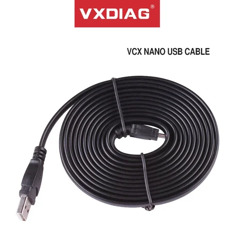 Оригинальные автомобильные аксессуары VXDIAG, удлинительный кабель OBD2, USB-кабель-адаптер для VCX Nano, разъем типа C для VCX SE