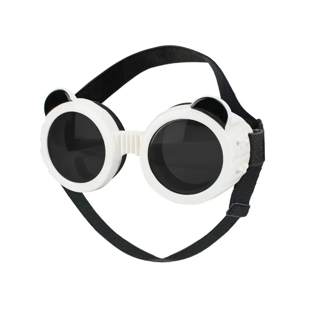 

Vintage Anti UV Pet Goggles Cool Windproof Rope Cat Dog Glasses Round Adjustable Dog Sunglasses Pet Photo Props