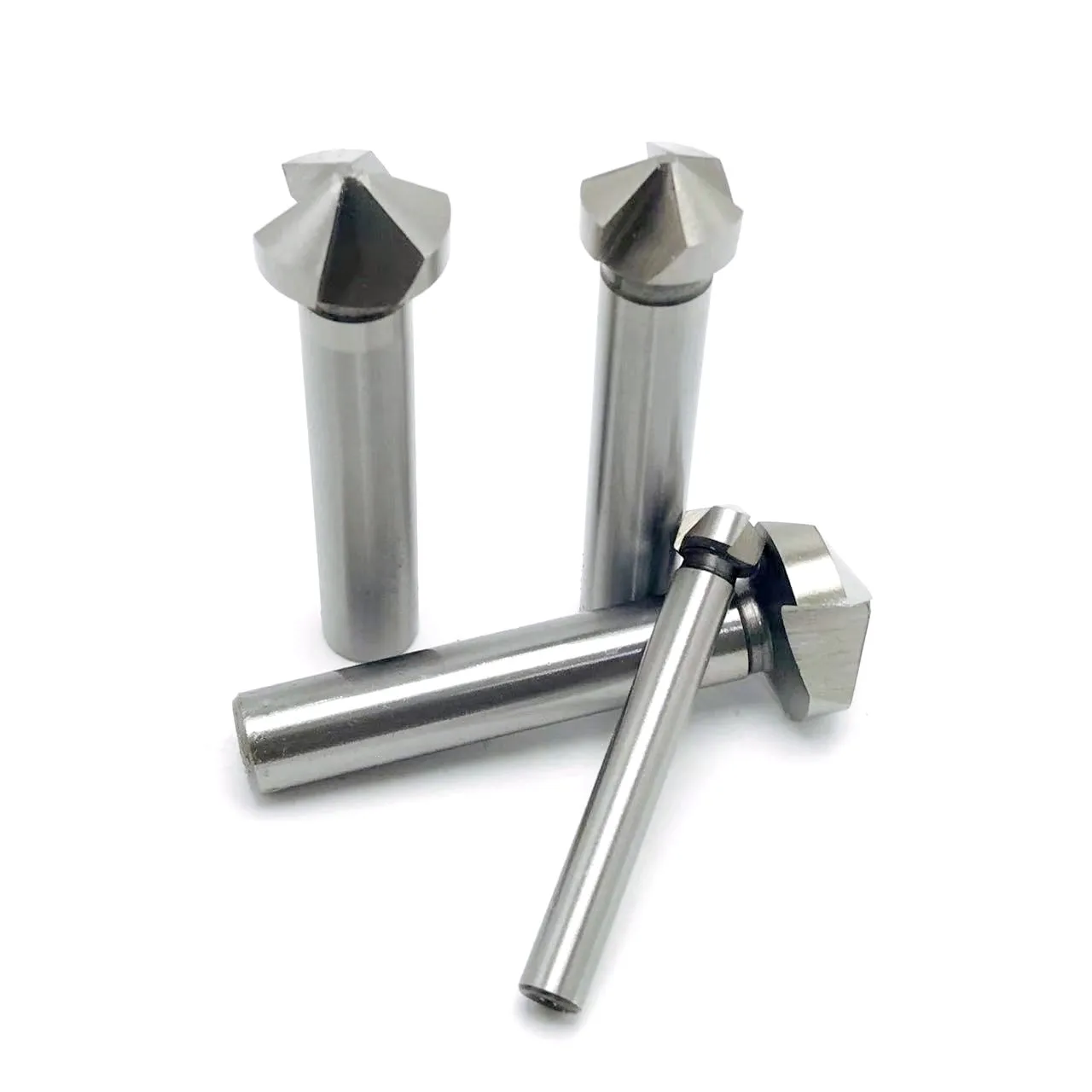 1PCS 3 Flute 120 degree HSS Countersink chamfering too Wood Steel Chamfer Cutter Power Tool 4.5 to 60mm Chamfer tool