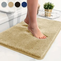 Rugs, Ultra Absorbent & Non-Slip , Machine Washable, Soft  Bath Mats, Easier to Dry for Bathroom Floor  solid color floor mat