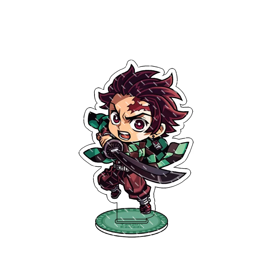 Anime Demon Slayer Kimetsu No Yaiba Blade Desktop Stand Decoration Xiao Genshin Impact Keychain My Wife Shanyi Cartoon Gift