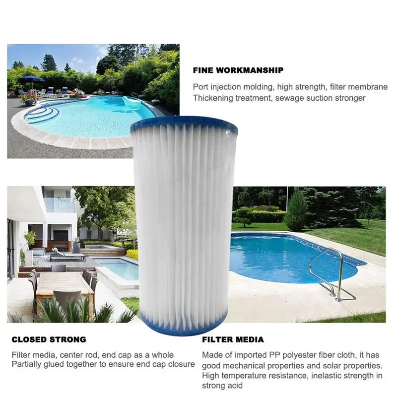 for Intex filter TYPE A SWIMMING POOL INTEX 29002, for Cartridge Pool Filter Vacuum Cleaner Pools Pump Awning