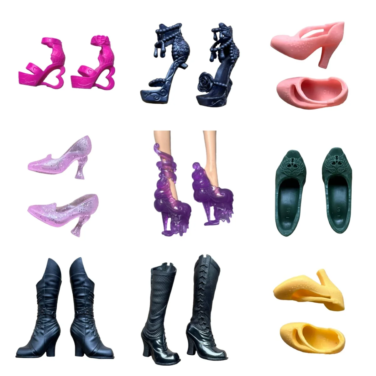

1/6 Monster Doll Shoes Boots Sandals DIY Dressing Accessories Unique Personality Toy Parts for Female Dolls Decors
