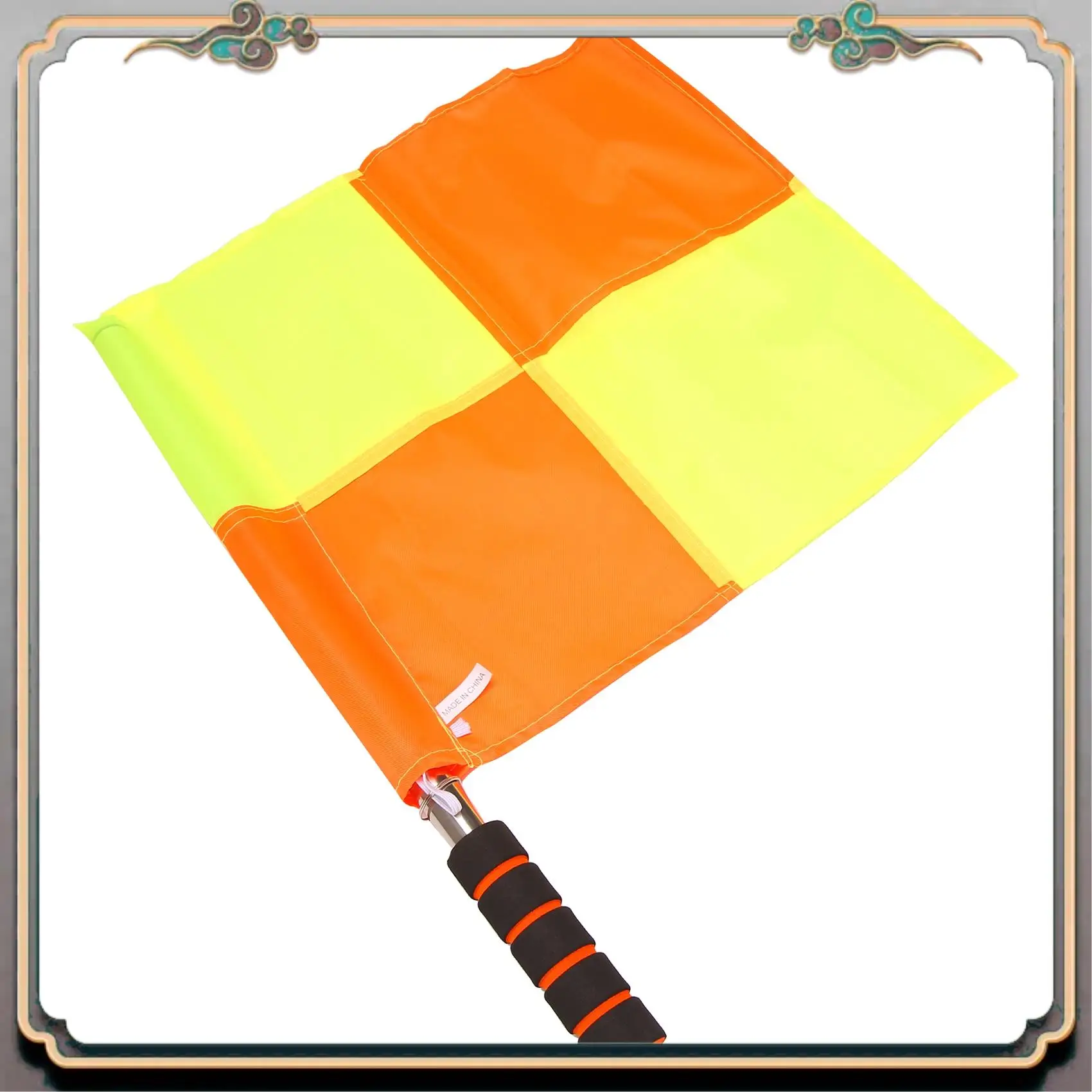 

Durable Soccer Referee Flags With Carrying Bag Football Judge Linesman Sideline Fair Play Sports Match Flags Referee Equipment