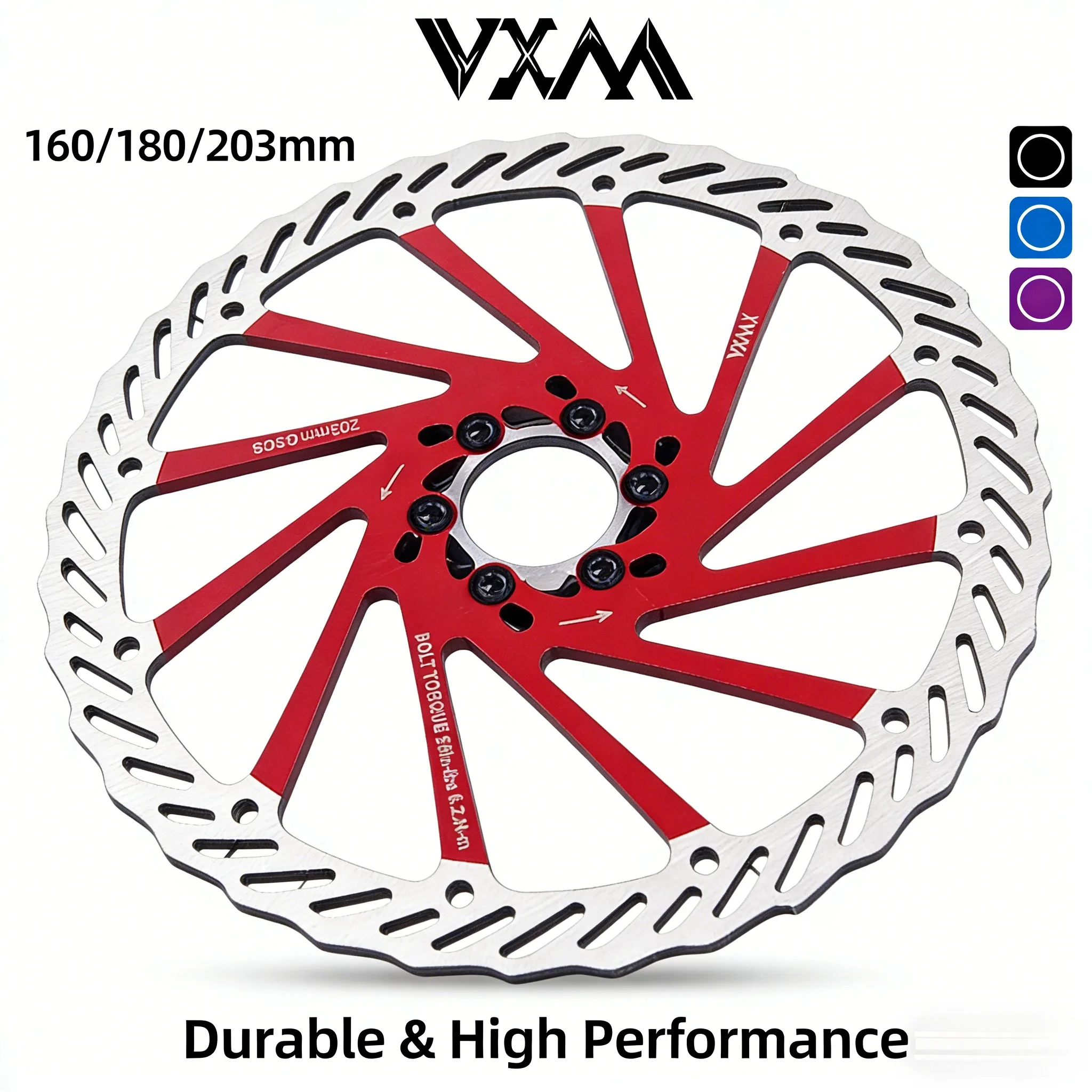 

Велосипедный тормозной диск MOTSUV G3 — ротор с 6 болтами 160/180/203 мм, совместимый с гидравлическими тормозами Shimano и SRAM