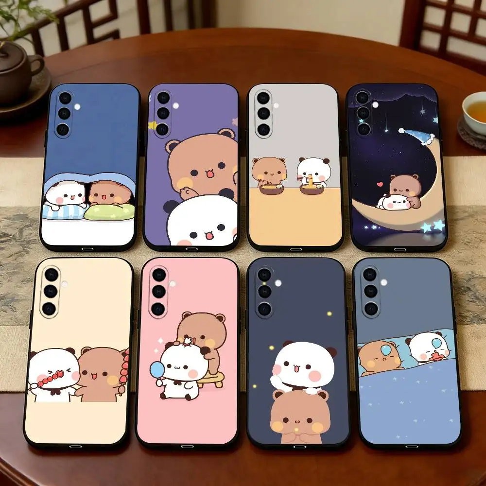 

Sweet YiEr & BuBu Phone Case For Samsung Galaxy A73,A72,A71,A70,A53,A52,A51,Others Soft Black Cover