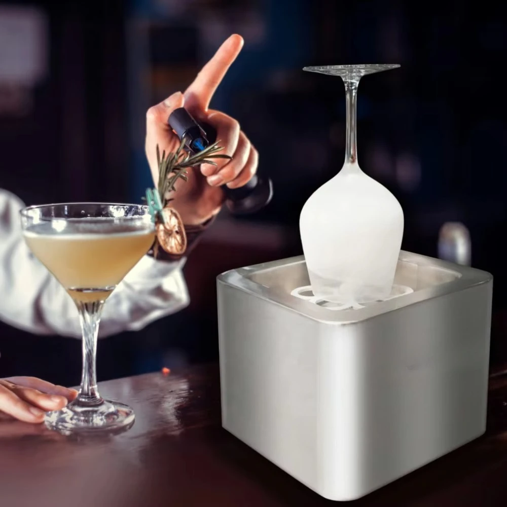 New Commercial Items Placed on the Desktop for Use Whiskey Wine Co2 Glass Froster Reactor with Chiller