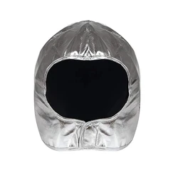 Silver Astronaut Helmet Space Hat Adult Kids Costume Cosplay Spaceman Cap copricapo accessorio Halloween Birthday Party Gift