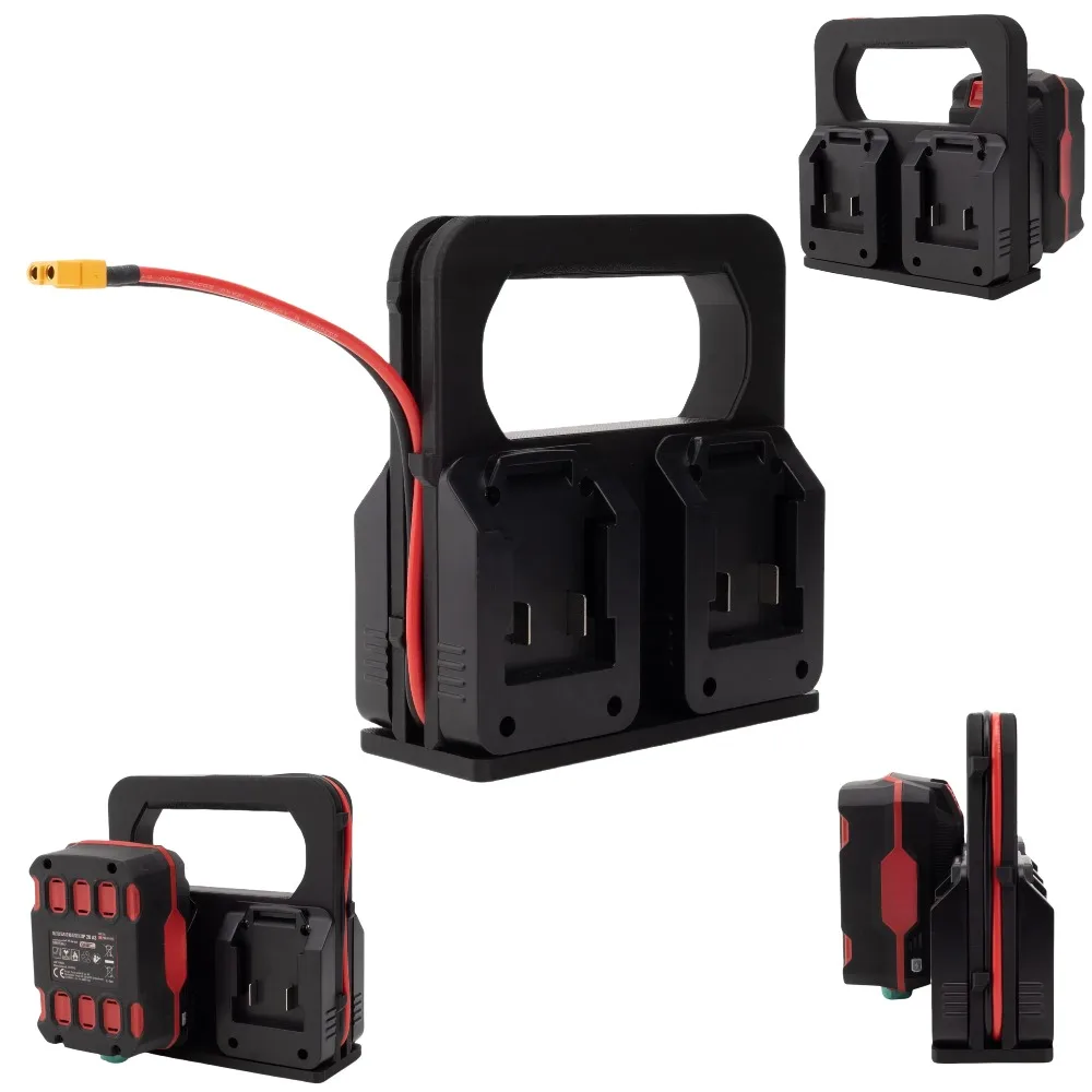 XT60 Power Tool Female Socket Interface Power Socket for PARKSIDE X20V Battery Compatible Parallel 15-21V Supply of 4 Battery