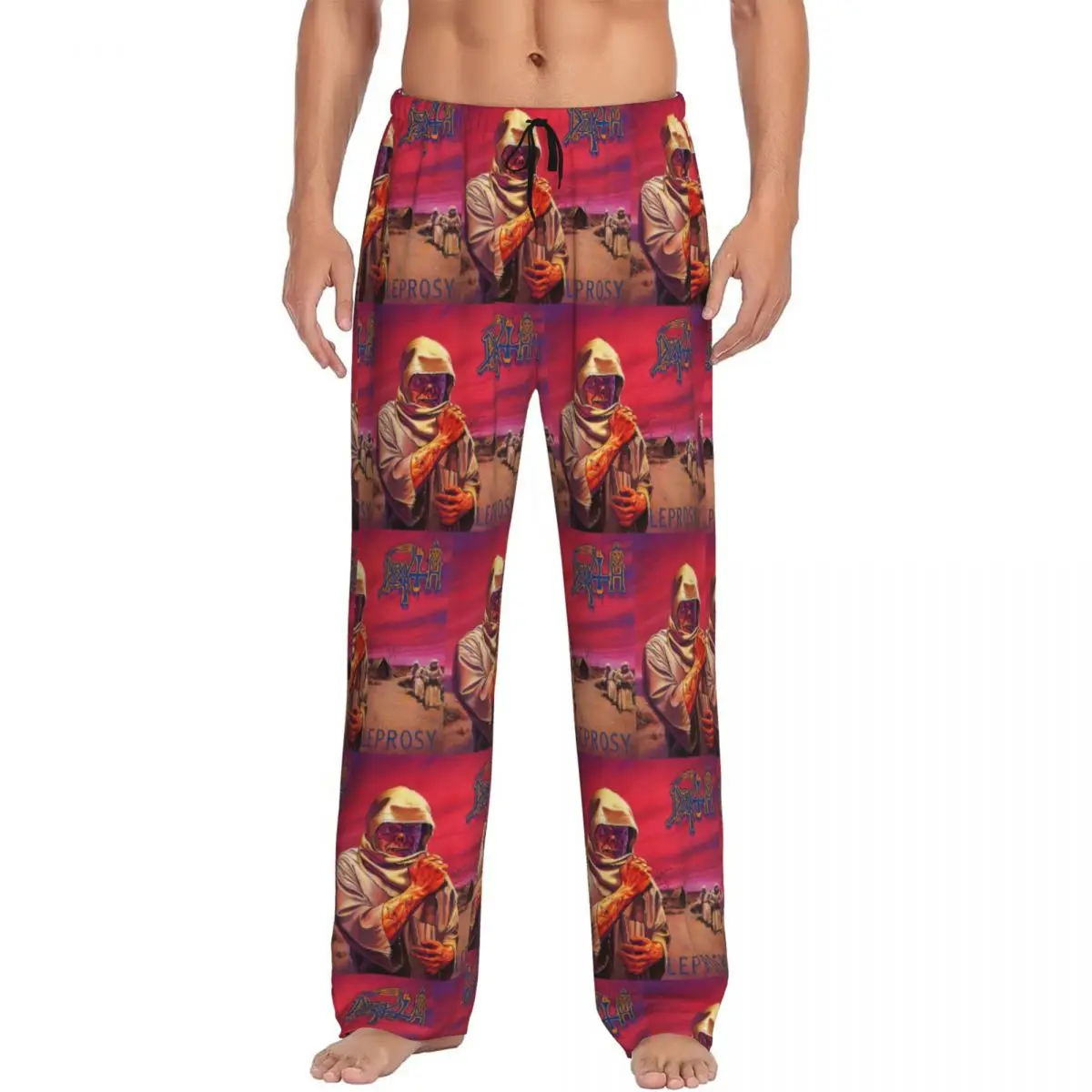 Custom Men D-Deathes Leprosy Pajama Pants Printed Sleep Sleepwear Bottoms with Pockets