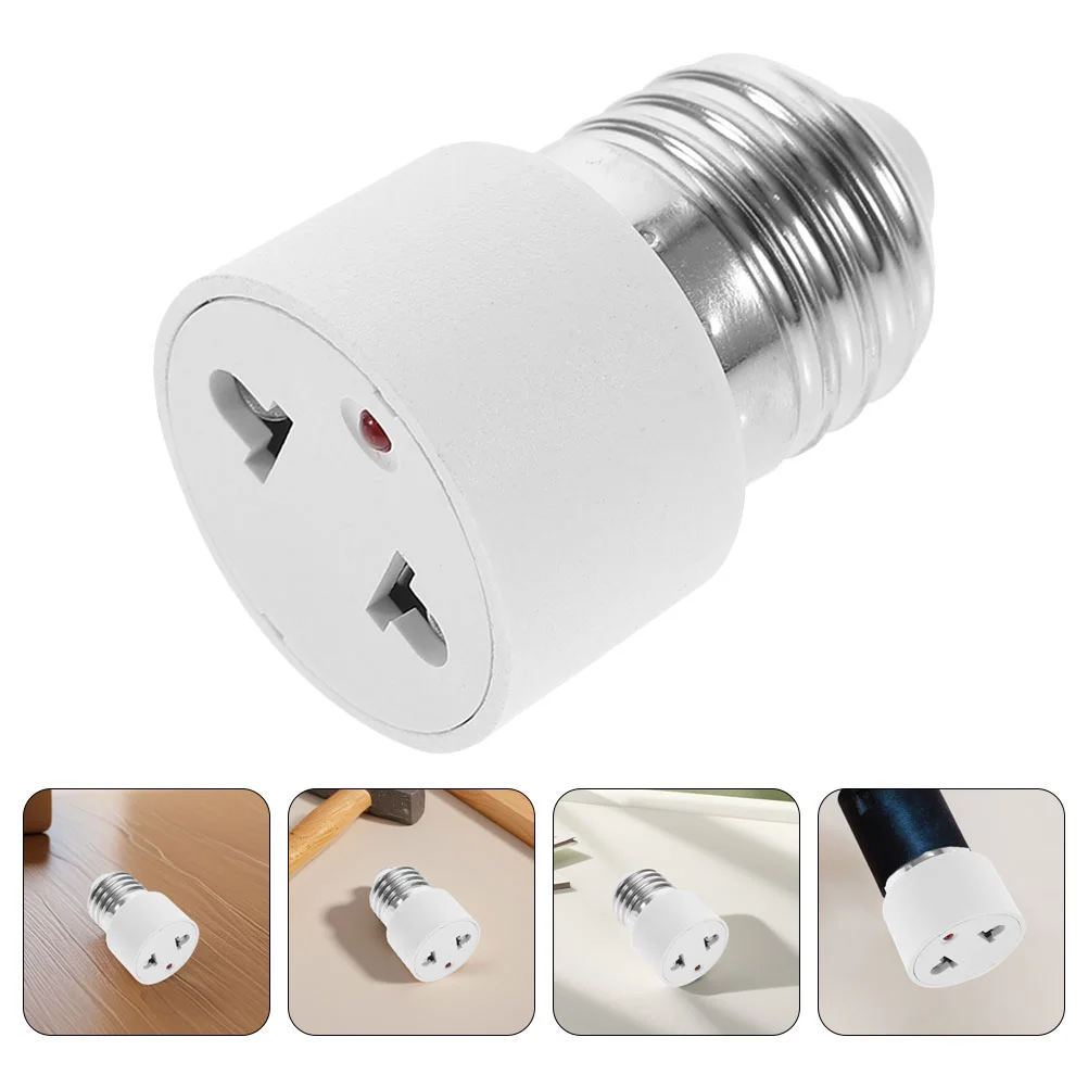 

Socket Converter Light USB Adapter Outdoor Lamp Holder White Bulb with Plug Outlet