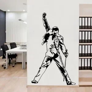 ورق حائط عتيق من الفينيل لتزيين الغرف ، ملصقات فريدي زئبق ، فرقة كوين ، غرفة نوم ، غرفة معيشة ، ديكور حائط #1