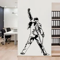 Vintage Freddie Mercury Queen Band Music Rock Vinyl Stickers Wallpaper for Room Decoration Bedroom Livingroom Wall Decor