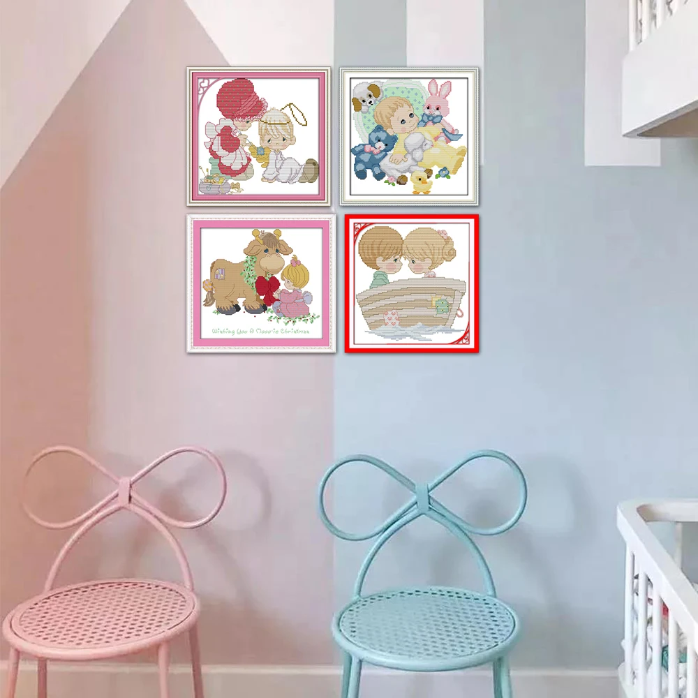 Joy Sunday Christmas Greeting Rallied Together Baby Toy Sew And Mend Cross Stitch, Home Decor, C034 K528 K872 K958
