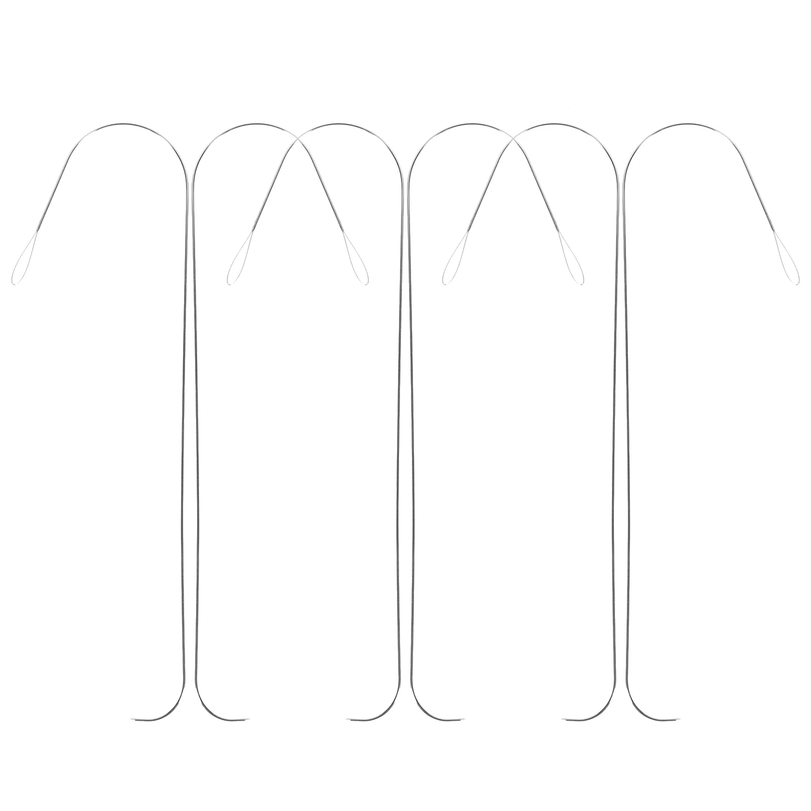 

6pcs Big Eye Beading Needles Practical DIY Tool Metal Craft Jewelry Bead Threader for Necklace Bracelet Making