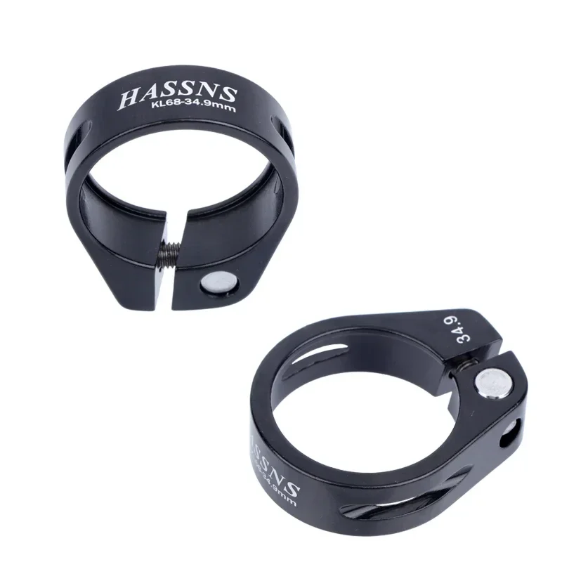 HASSNS Bicycle Seatpost Clamp Saddle Blocking Bike Seat Clip 31.8/34.9MM Post Collar Closure for Dropper 27.2/28.6/31.6MM MTB